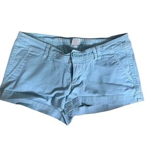 Mossimo Supply Co Women's Light Blue Low Rise Shorts - 4